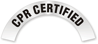 CPR Certified Hard Hat Label