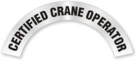 Certified Crane Operator Rocker Hard Hat Decals