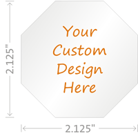 Custom Design Hardhat Labels-Octagon