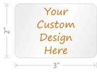 Custom Design Hardhat Labels-Rectangle