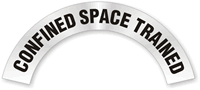 Confined Space Trained Rocker Hard Hat Decals