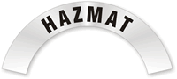 HazMat Rocker Hard Hat Decals
