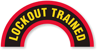 Lockout Trained Hard Hat Decals