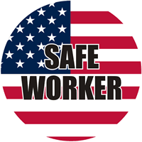 Safe Worker Hard Hat Labels