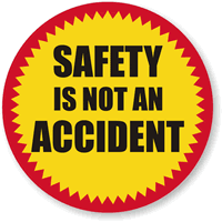 Safety Not Accident Hard Hat Labels