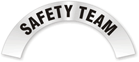 Safety Team Hard Hat Label