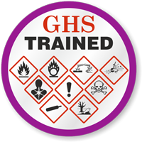 GHS Trained Hard Hat Decals