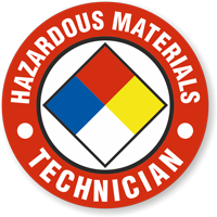 Hazardous Material Technician Hard Hat Decals