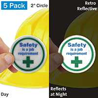 Safety is a Job Requirement Hard Hat Label