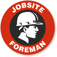 thumbnail image 2 of Foreman Skull Hard Hat Sticker – Helmet Decal, Tool Box Sticker, Funny 2 of 5