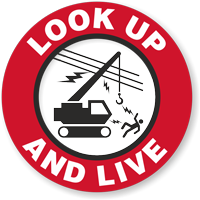 Look Up And Live Hard Hat Decals