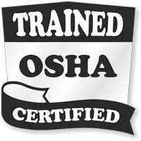 Trained OSHA Certified Hard Hat Decals